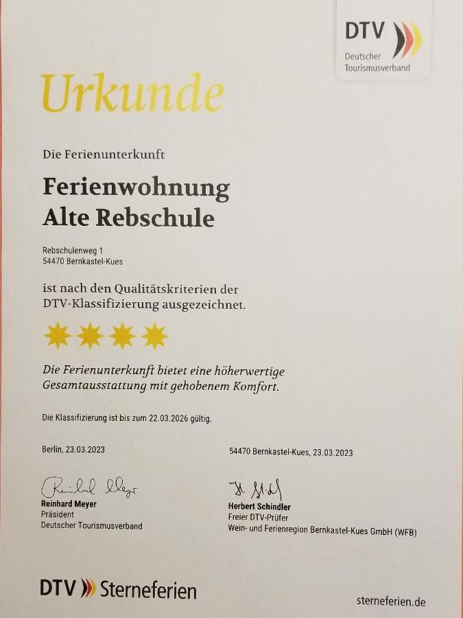 Ferienwohnung Bernkastel-Kues - Alte Rebschule Экстерьер фото