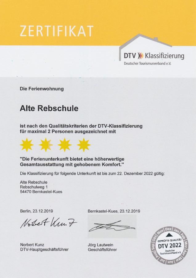 Ferienwohnung Bernkastel-Kues - Alte Rebschule Экстерьер фото